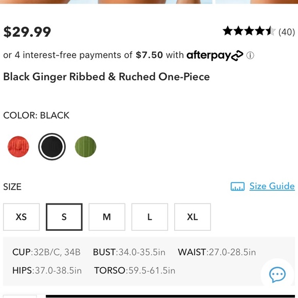 Cupshe black one piece swimsuit - Picture 2 of 3